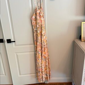 En Saison Floral Maxi Dress in Peach, Yellow, Cream